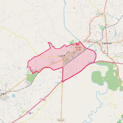Map of Lugoff