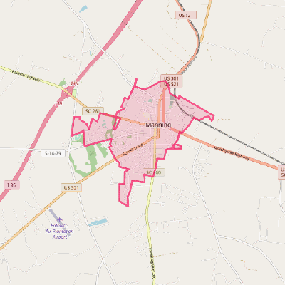 Map of Manning