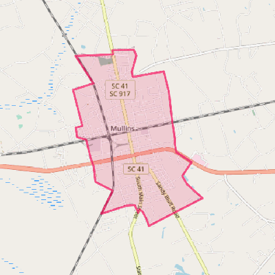 Map of Mullins