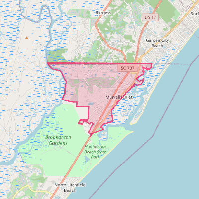 Map of Murrells Inlet