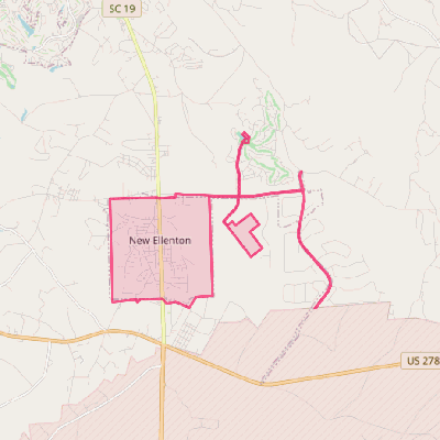 Map of New Ellenton