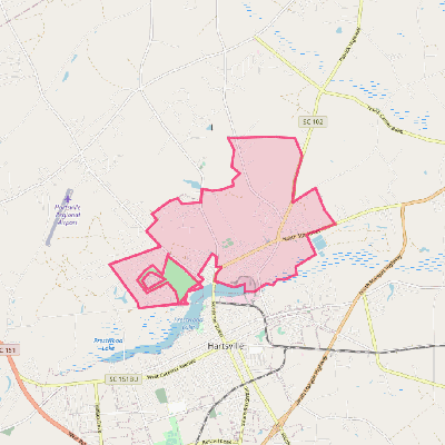 Map of North Hartsville