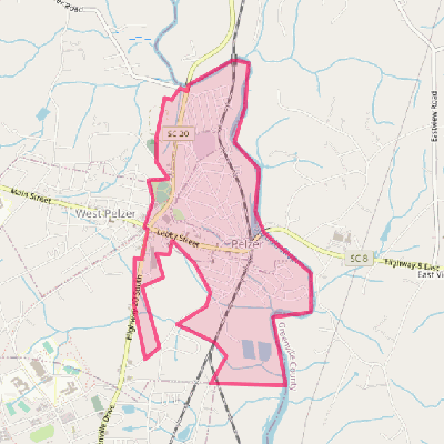 Map of Pelzer