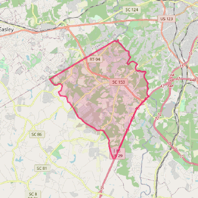 Map of Powdersville