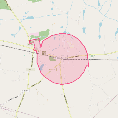 Map of Ridge Spring