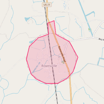 Map of Rowesville