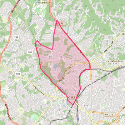 Map of Sans Souci