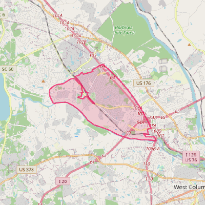 Map of Seven Oaks