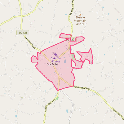 Map of Six Mile