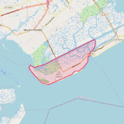 Map of Sullivan's Island