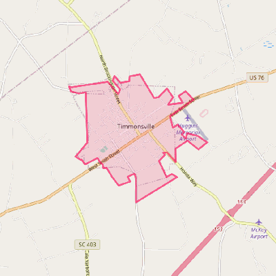 Map of Timmonsville