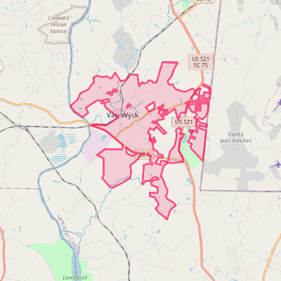 Map of Van Wyck