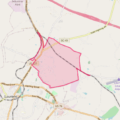 Map of Watts Mills