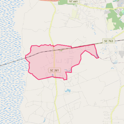 Map of Wedgefield