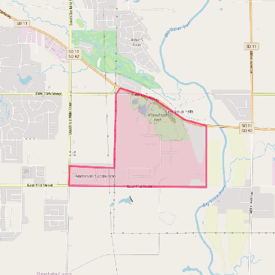 Map of Anderson