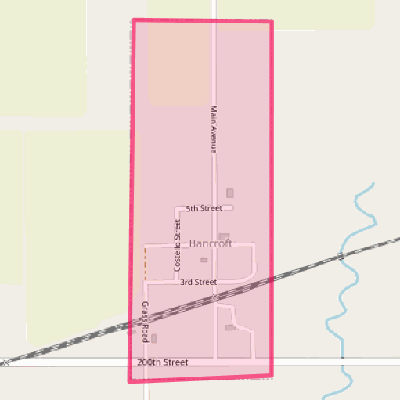 Map of Bancroft