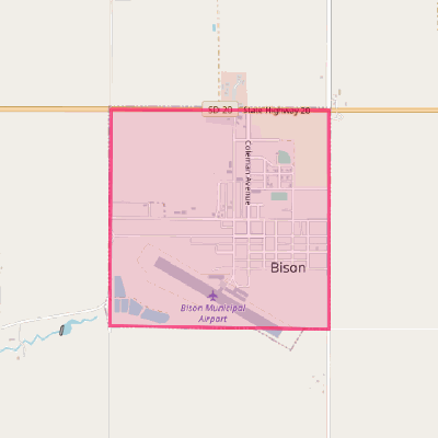 Map of Bison