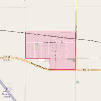 Map of Bowdle