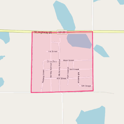 Map of Bradley