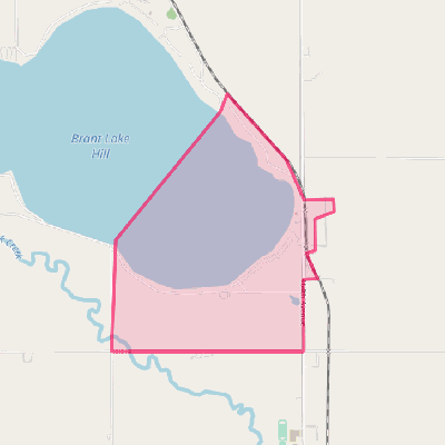 Map of Brant Lake South