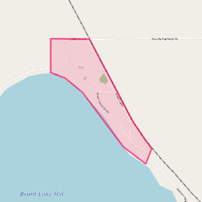 Map of Brant Lake