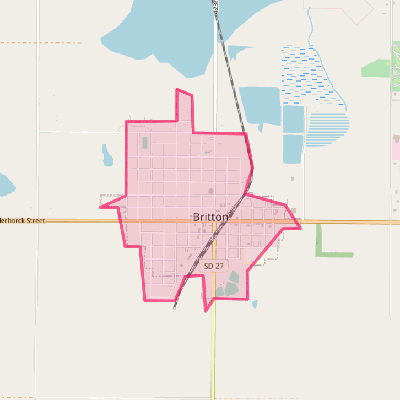 Map of Britton