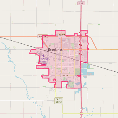 Map of Brookings