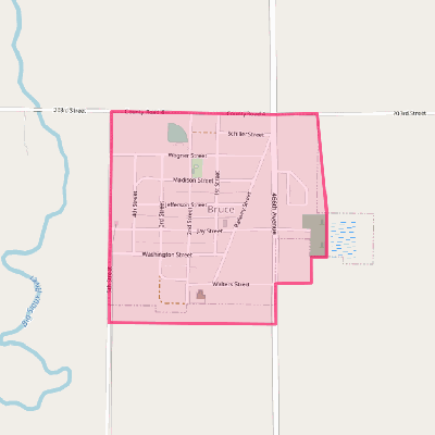 Map of Bruce