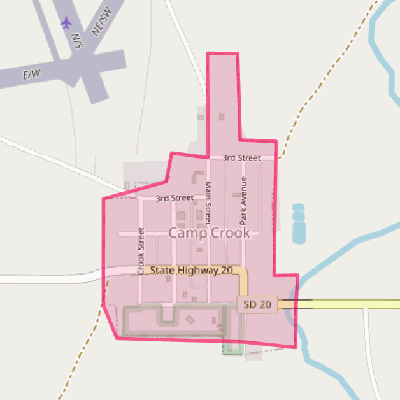 Map of Camp Crook