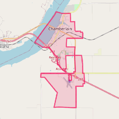 Map of Chamberlain