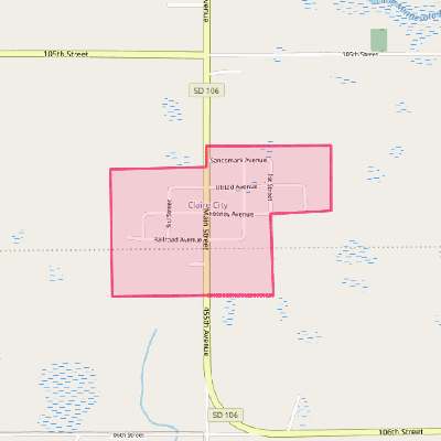 Map of Claire City