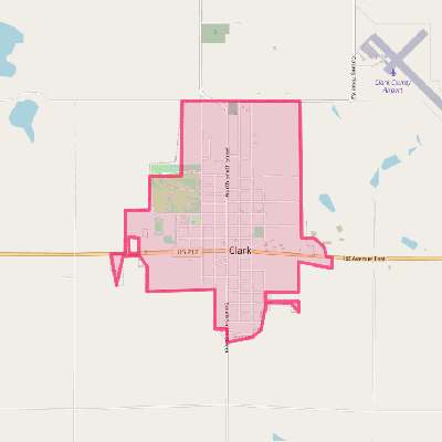 Map of Clark