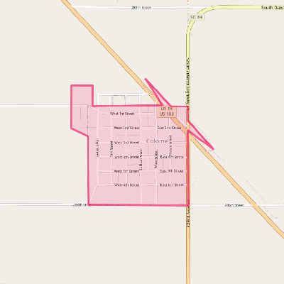 Map of Colome