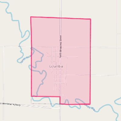 Map of Columbia