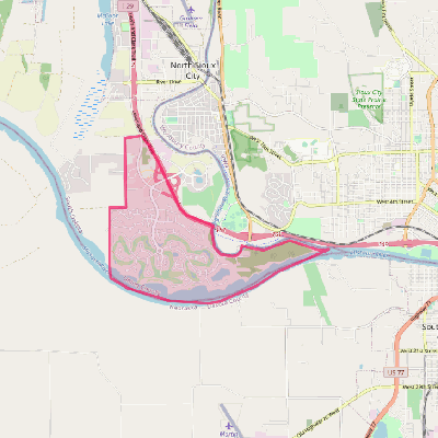 Map of Dakota Dunes