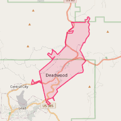 Map of Deadwood