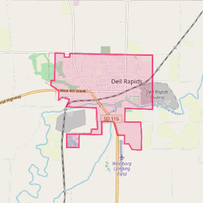 Map of Dell Rapids