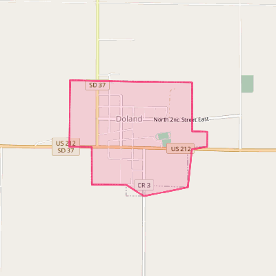 Map of Doland