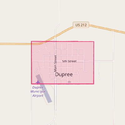 Map of Dupree