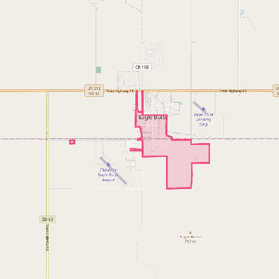 Map of Eagle Butte