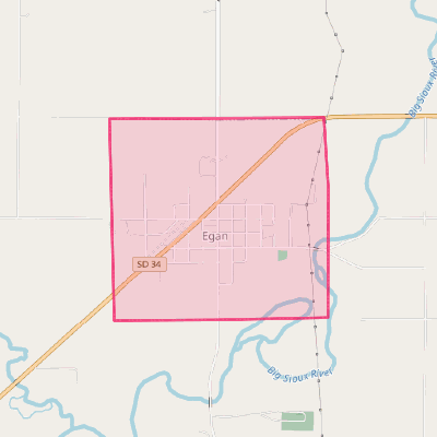 Map of Egan