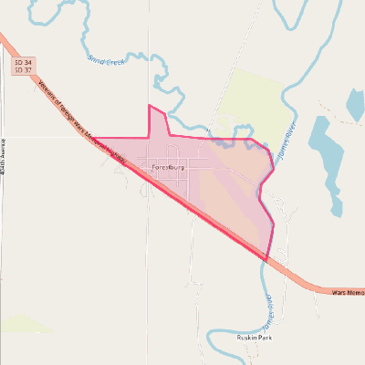 Map of Forestburg