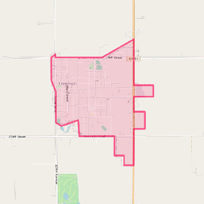 Map of Freeman