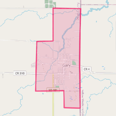 Map of Gary