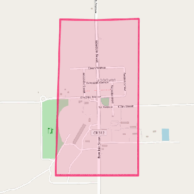 Map of Goodwin