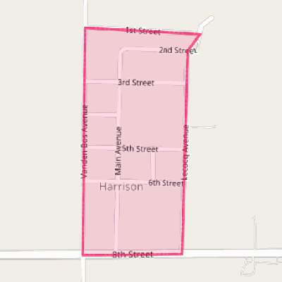 Map of Harrison