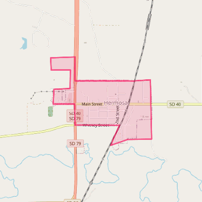 Map of Hermosa