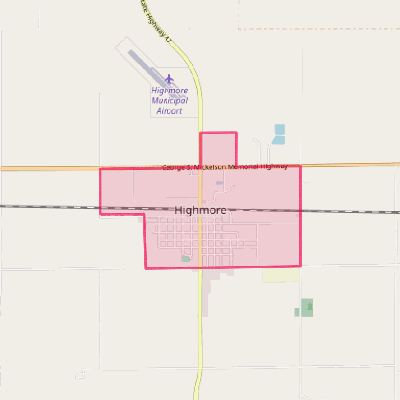 Map of Highmore