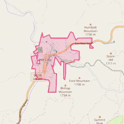 Map of Hill City