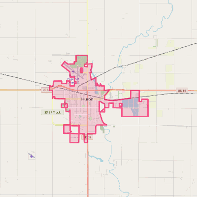 Map of Huron